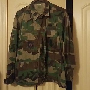 Camo jacket with Europe Air Force patches